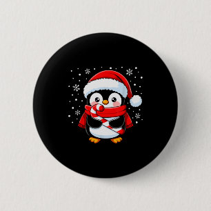 Pinguin Weihnachten Zuckerrohr Winter Kleinkind Mä Button