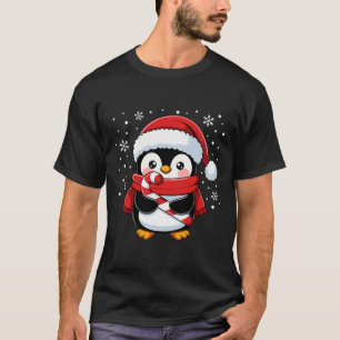 Pinguin Weihnachten Zuckerrohr Winter Kleinkind Mä T-Shirt