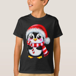 Pinguin-Weihnachtsliebhaber Uni-Erwachsener Schwar T-Shirt