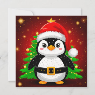 🐧 Pinguin Weihnachtsmann Weihnachtsbaum Feiertags
