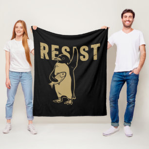 Pinguin widersteht Pinguine protestieren gegen Zöl Fleecedecke