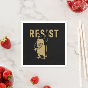 Pinguin widersteht Pinguine protestieren gegen Zöl Serviette