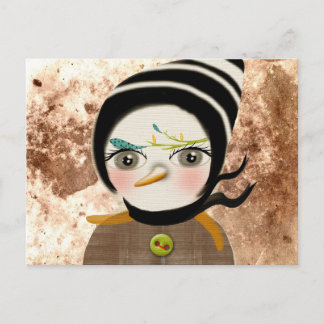 Pinguin Winter Postkarte