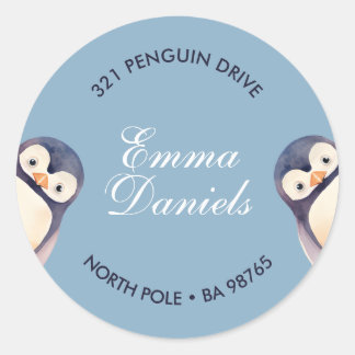 Pinguin Winter Wonderland Sticker - Ice Blue
