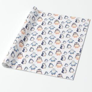 Pinguin Winter Wonderland-thematisches Wrapping Pa Geschenkpapier