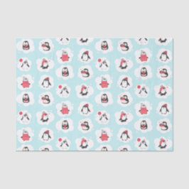 Pinguin Winterurlaub Seidenpapier