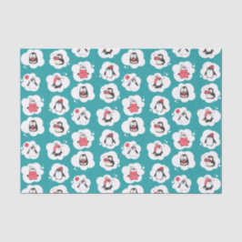 Pinguin Winterurlaub Seidenpapier