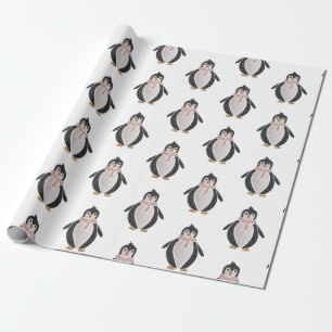 Pinguin Wrapping Paper für Niedliche Glitzer Geschenkpapier
