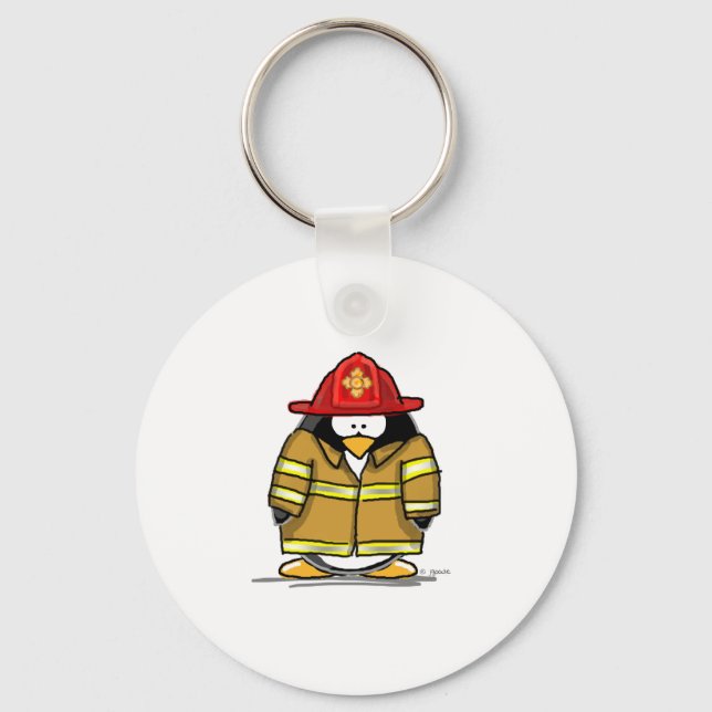 Pinguin zur Feuerrettung Schlüsselanhänger (Vorderseite)