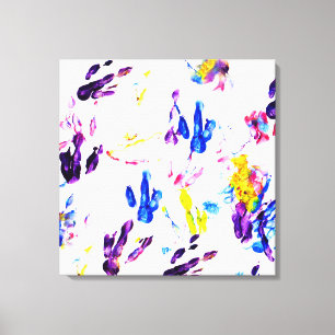 Pinguinabdrücke Leinwanddruck