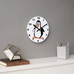 Pinguindesign Runde Wanduhr