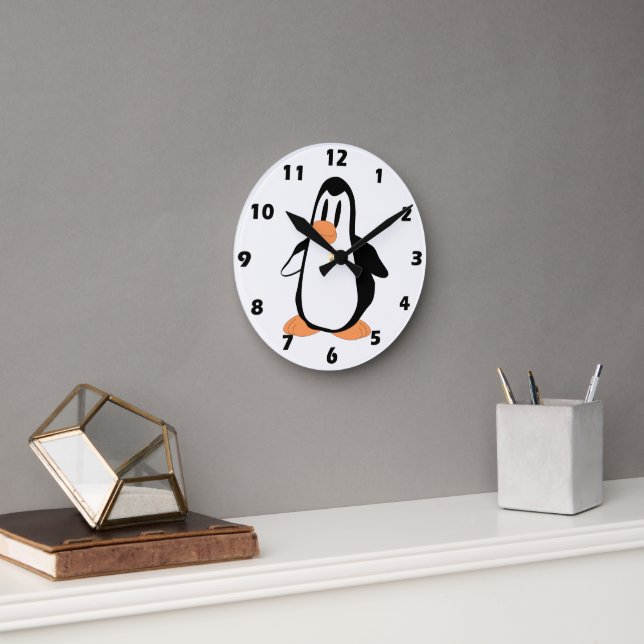Pinguindesign Runde Wanduhr (Büro)