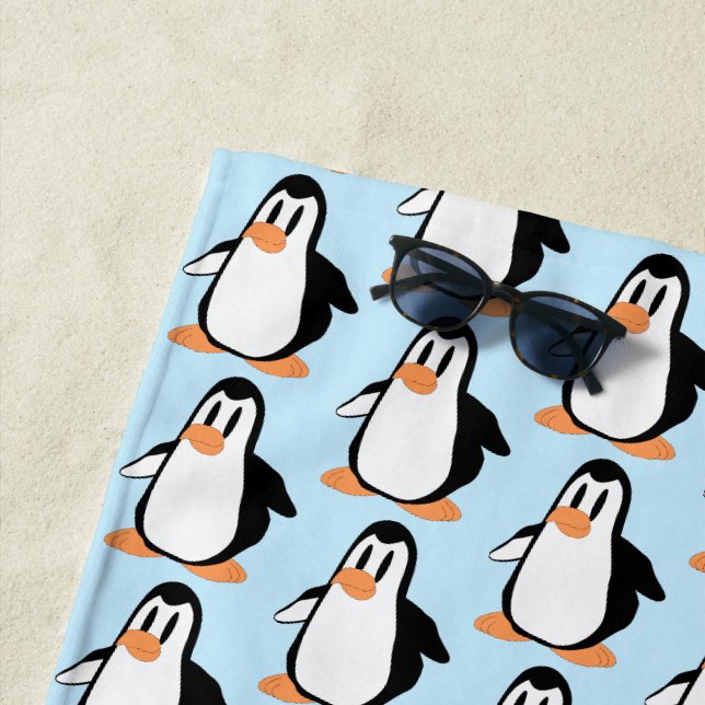 Pinguindesign Strandtuch (Beispiel)