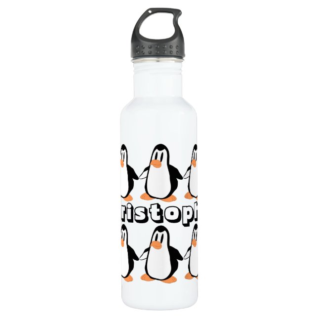 Pinguindesign Trinkflasche (Vorderseite)