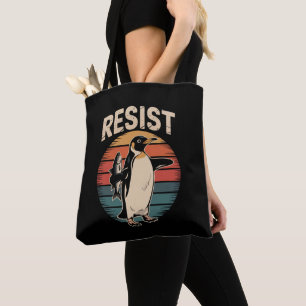 Pinguine Aktivismus Protest Zölle Retro widerstehe