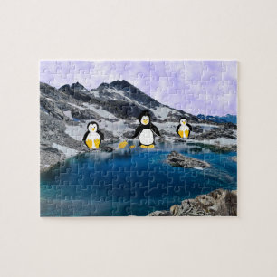 Pinguine-Angeln Puzzle