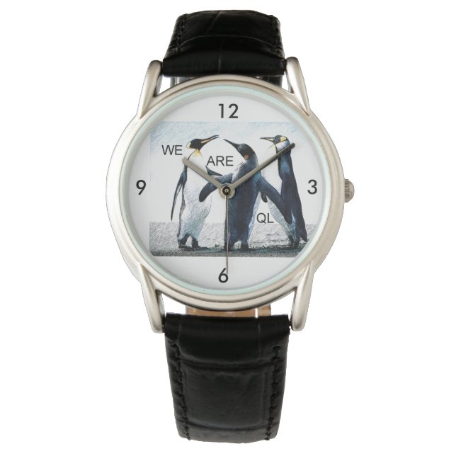 Pinguine Armbanduhr (Vorderseite)