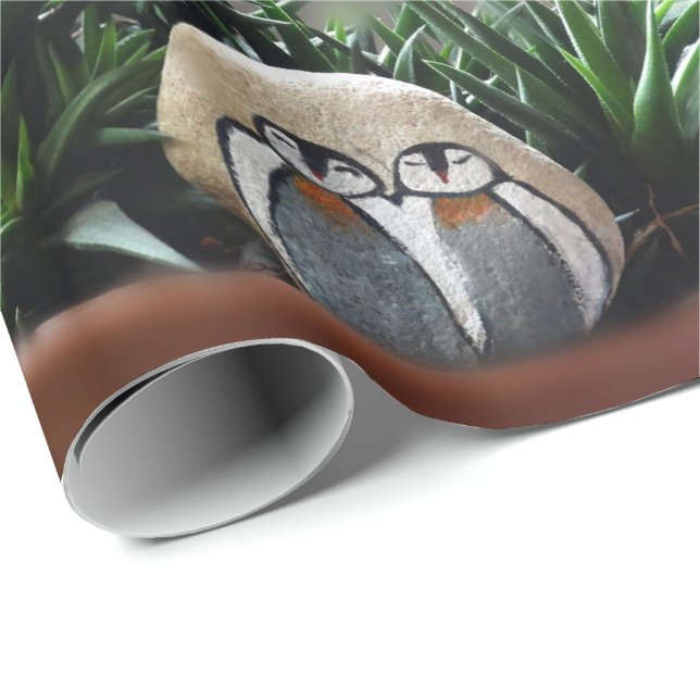 Pinguine Art Foto Matte Wrapping Paper, 30" x 6' Geschenkpapier (Rolleneckpunkt)