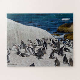Pinguine auf Flussstein-Bucht Puzzle