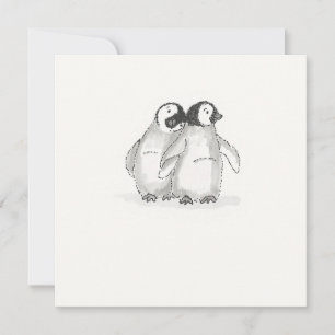 Pinguine-Babykarte Karte