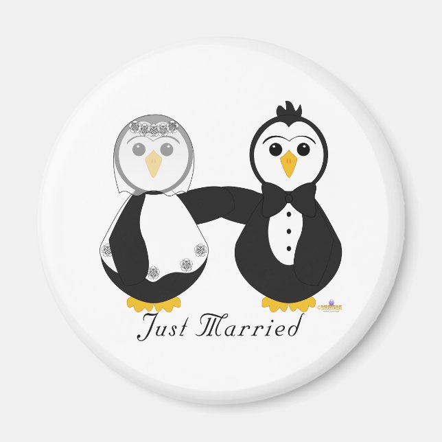 Pinguine bekommen nur verheiratet magnet (Vorne)