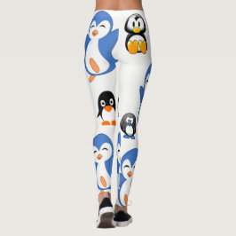 Pinguine, blau-schwarz-Leggings Leggings