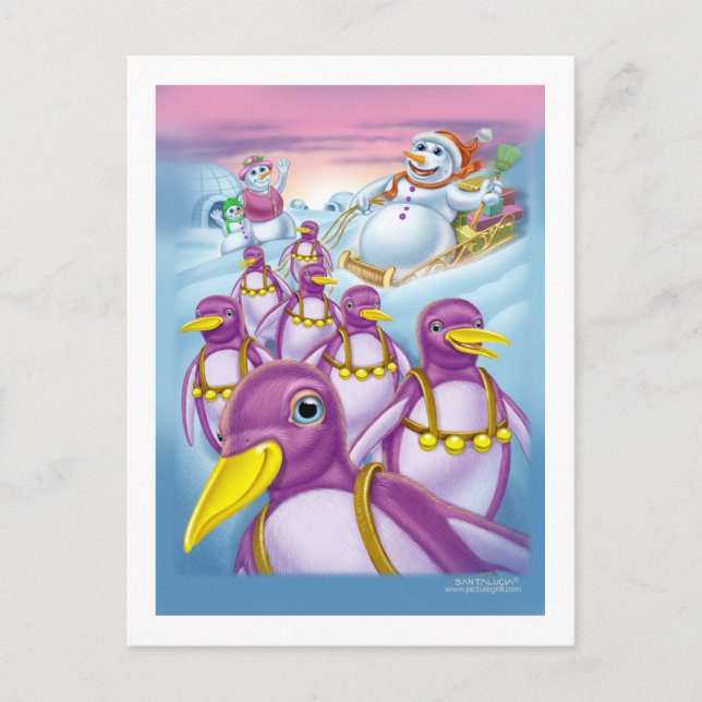 Pinguine_card Postkarte (Vorderseite)