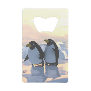 Pinguine chillen auf einer Eisscholle Geldbeutel Flaschenöffner