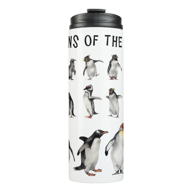 Pinguine der Welt Thermosbecher (Vorderseite)