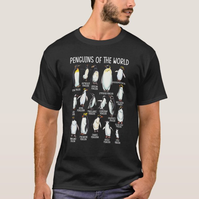 Pinguine des Tierpinguins des Zookeeper-Weltmeeres T-Shirt (Vorderseite)