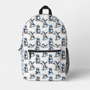 Pinguine Design Bedruckter Rucksack
