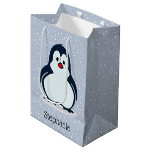 Pinguine Design Geschenktasche Mittlere Geschenktüte