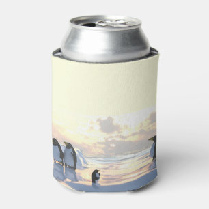 Pinguine, die auf einer Eisscholle abkühlen Dosenkühler