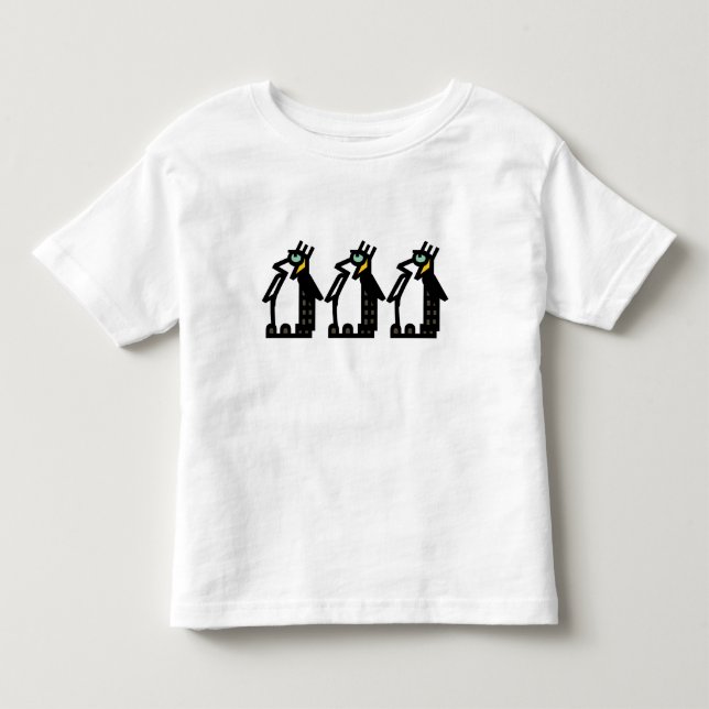 PINGUINE drei Kleinkind T-shirt (Vorderseite)