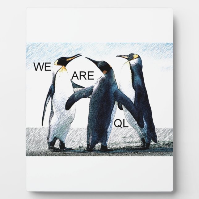 Pinguine Fotoplatte (Vorderseite)