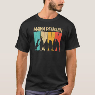 Pinguine für die Mama Pinguine Bird Animal Retro T-Shirt