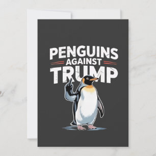 Pinguine gegen Trump Anti-Trump-Widerstandstruppen Feiertagskarte