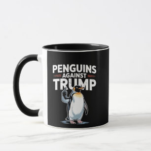 Pinguine gegen Trump Anti-Trump-Widerstandstruppen Tasse