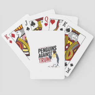 Pinguine gegen Trump gegen Trump USA Spielkarten