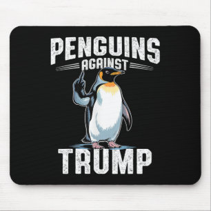 Pinguine gegen Trump - Pinguin Steuer F Mousepad