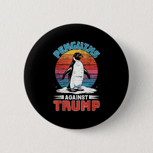 Pinguine gegen Trump Pinguin tappen gegen Tr Button