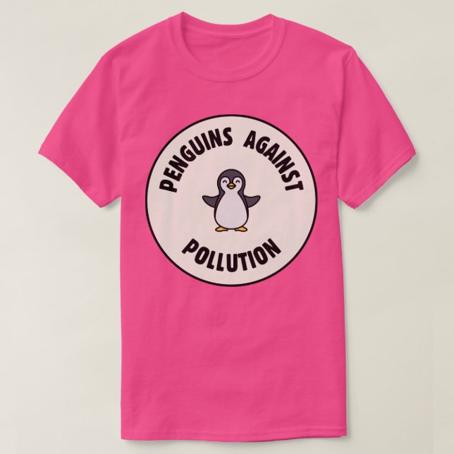 Pinguine gegen Verschmutzung T-Shirt (Design vorne)