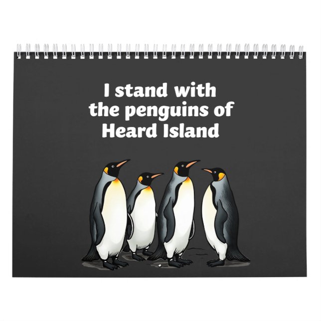 Pinguine gegen Zölle und Trump-Garten-Flagge Kalender (Titelbild)