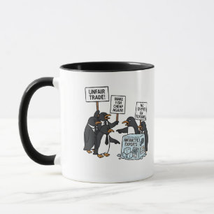 Pinguine gegen Zölle und Trump Tasse