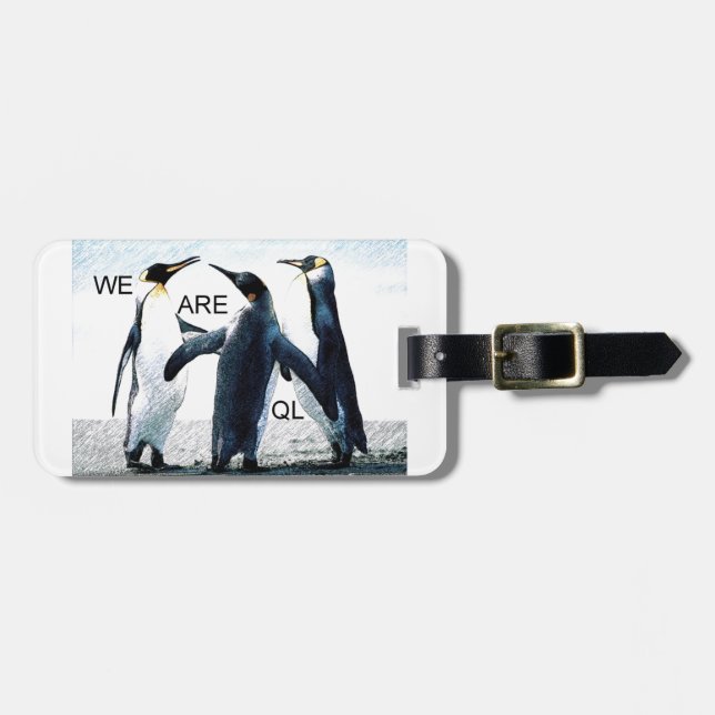 Pinguine Gepäckanhänger (Vorderseite horizontal)