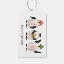 Pinguine Geschenketiketten