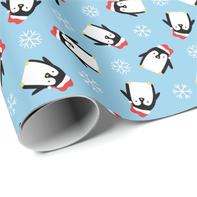 Pinguine Geschenkpapier (Rolleneckpunkt)