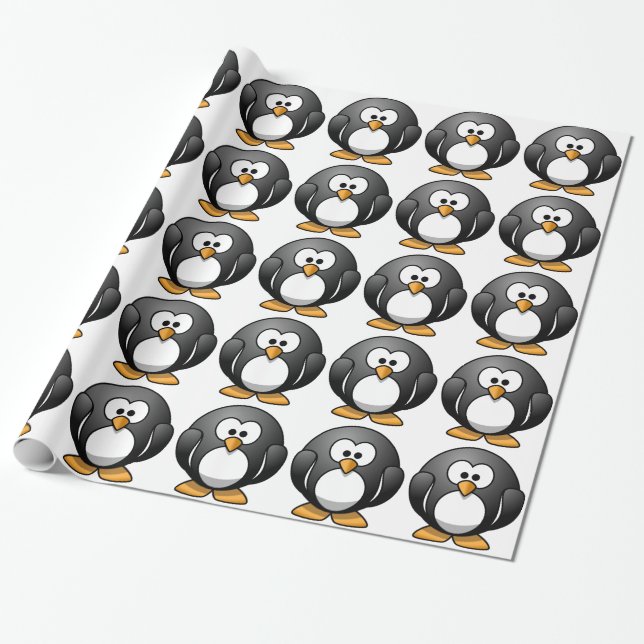 Pinguine Geschenkpapier (Ungerollt)
