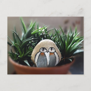 Pinguine Gesteintes Foto Postkarte