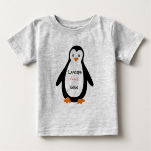 Pinguine, Gigi und Name Baby T-shirt